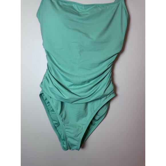 La Blanca Island Goddess One-Piece Swimsuit Calypso Blue Sz 8 NEW $84 MSRP - Picture 4 of 16